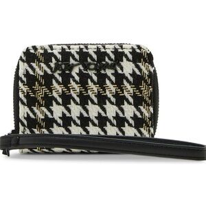 Betsy Johnson Houndstooth Wristlet Wallet